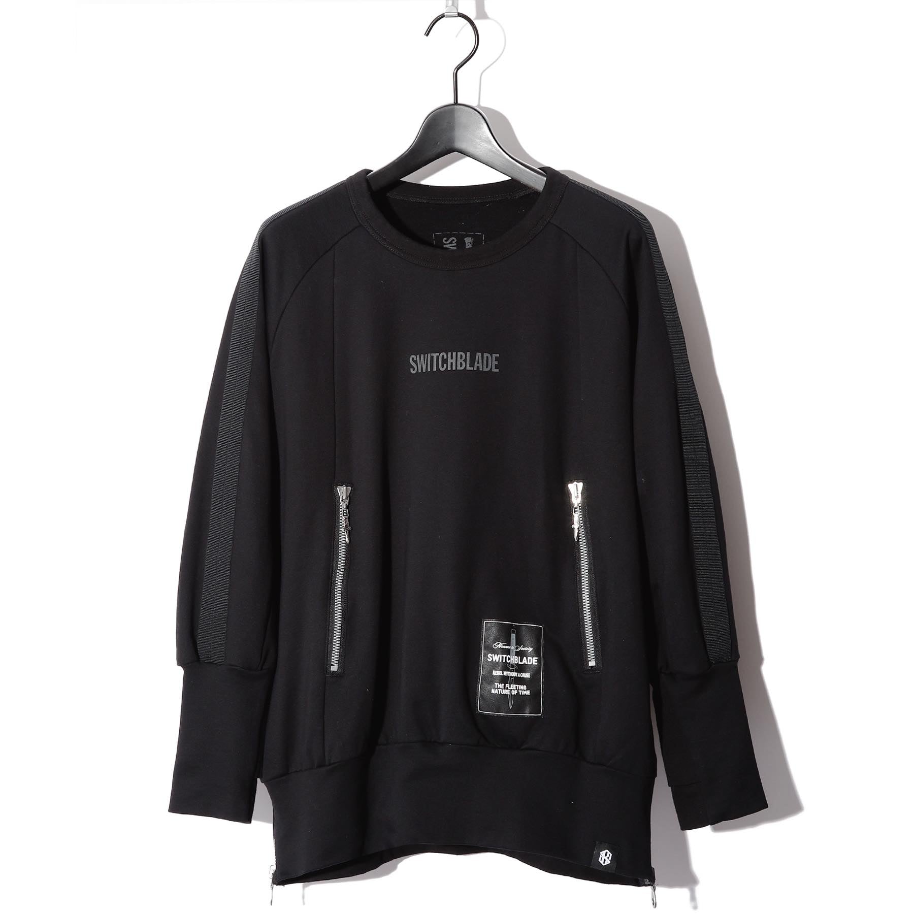 【中古】SWITCHBLADE MULTI-ZIPPER SWEATSHIRT サイズF 1301120 スウェット ブラック スイッチブレード[17][240017747256] SWITCHBLADE(スイッチブレード) MULTI-ZIPPER SWEATSHIRT / BLACK
