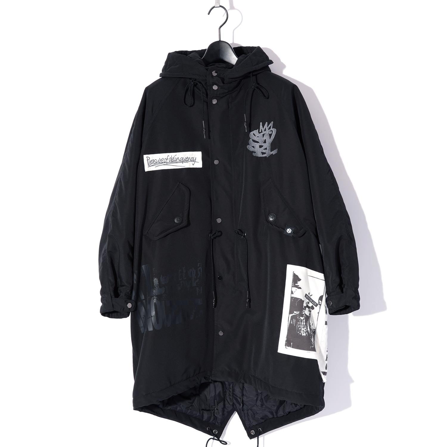 ジャケット・アウター switchblade FISHTAIL MODS COAT (GRAPHIC) SWITCHBLADE(スイッチブレード) FISHTAIL MODS COAT (GRAPHIC) / BLACK