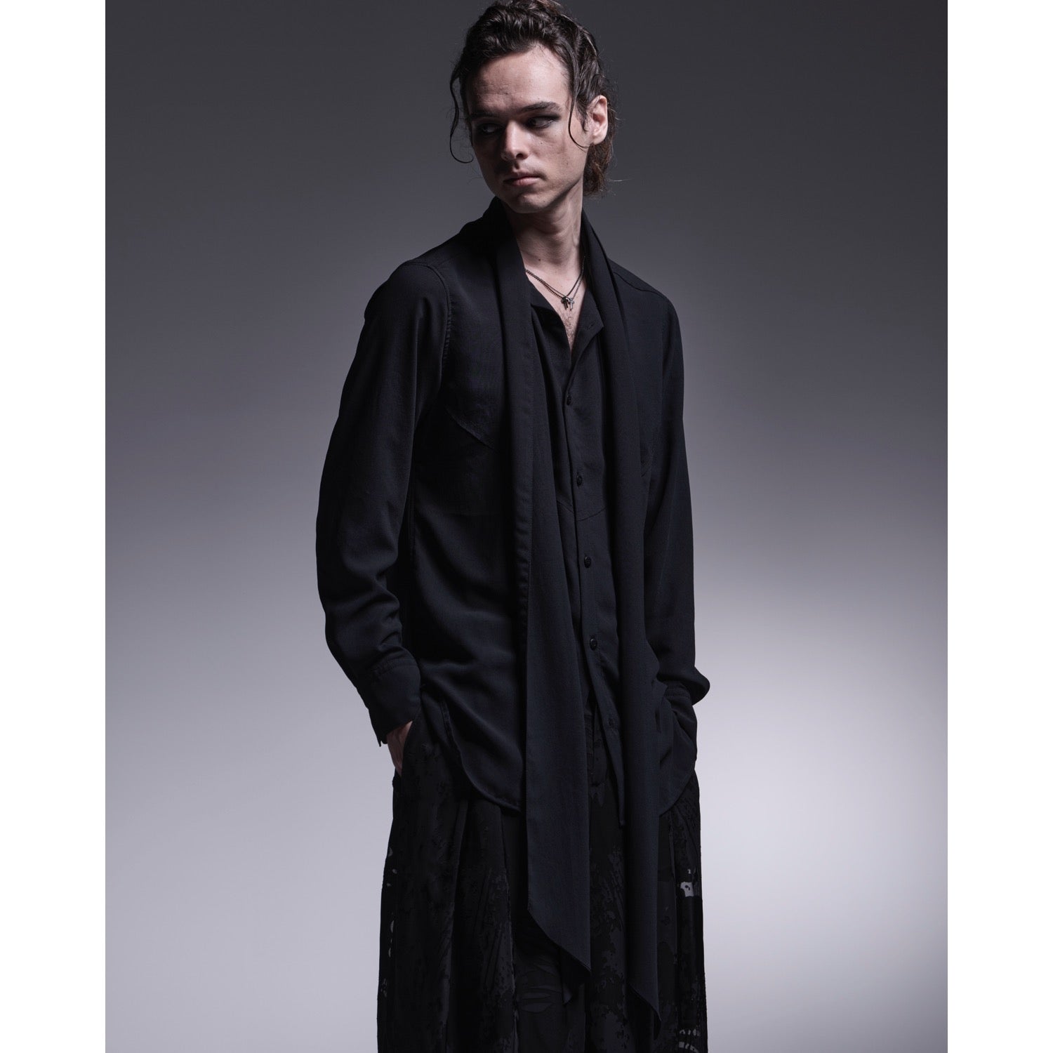 希少kiryuyrik キリュウキリュウ ディアスキンレザーテーラード S 黒 kiryuyrik - 《予約品》 LayerdJacket テーラードジャケット