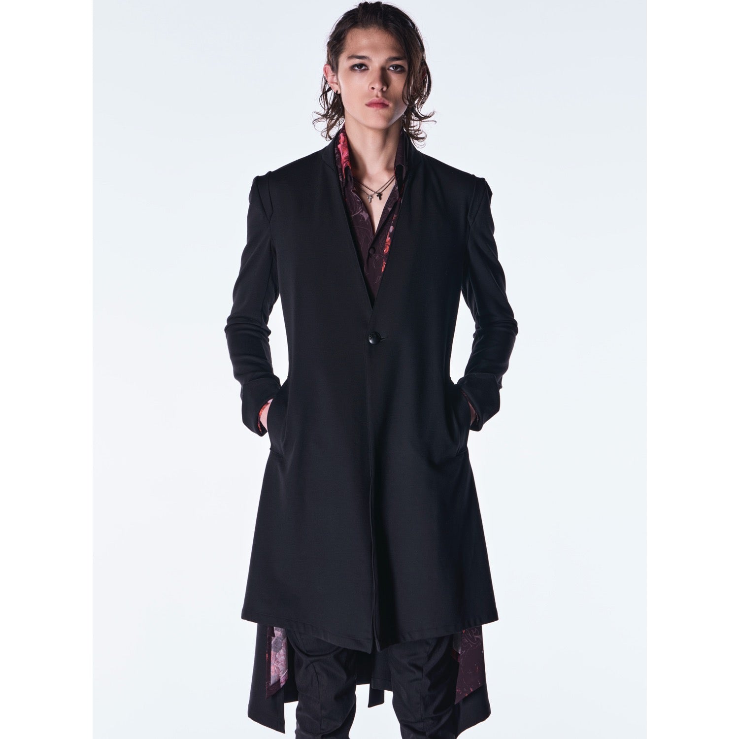 kiryuyrik(キリュウキリュウ)Mockroady NoCollarFlareJacket / Black