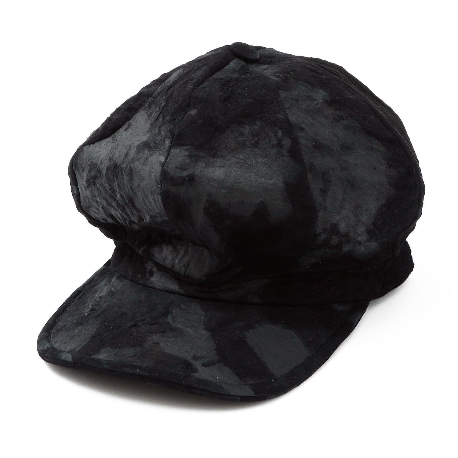 triangles hat(トライアングルズハット) Bleached Leather Casquette / BLACK – ANRE-R SALON