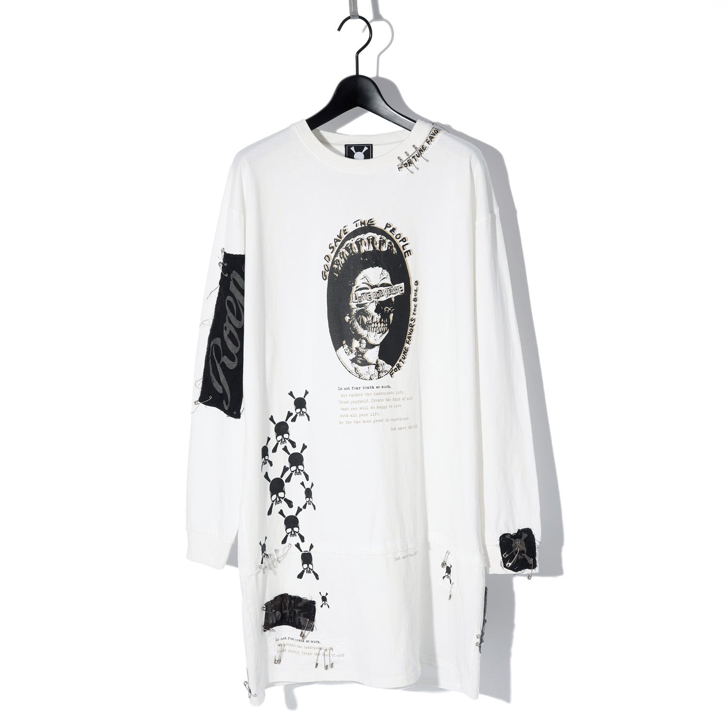 Roen(ロエン) REMAKE SUPER BIG PUNK TEE / WHITE – ANRE-R SALON
