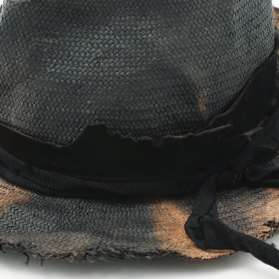 Bleach Paper Fedora Hat / BLACK
