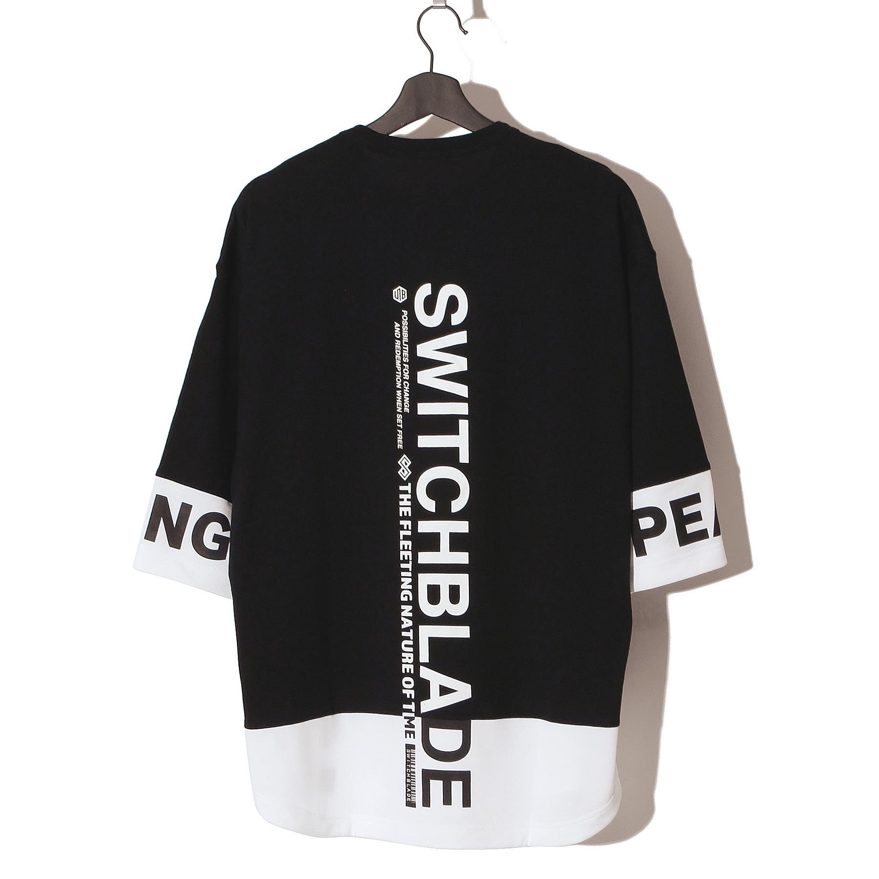 SWITCHBLADE(スイッチブレード)PEACE & CHANGE 3/4 SLEEVE TEE / BLACK