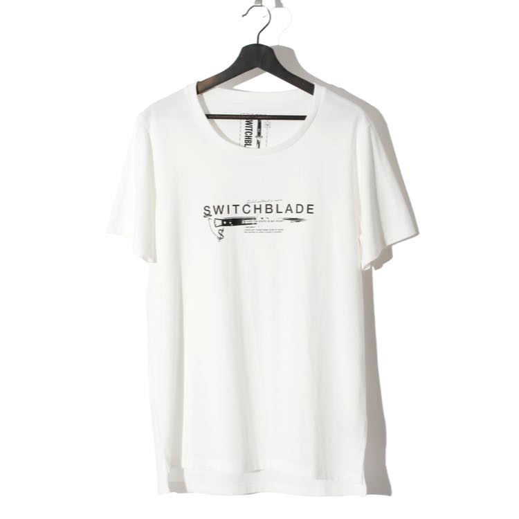 SWITCHBLADE(スイッチブレード)KNIFE&LOGO TEE / WHITE – ANRE-R SALON