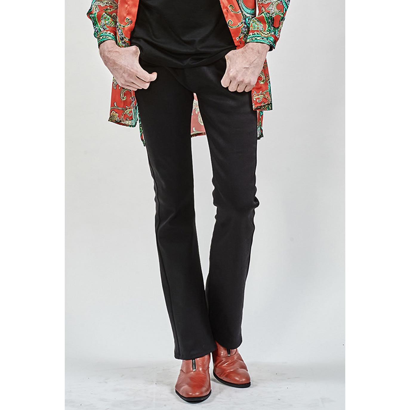 YS Yuji SUGENO Twin power boot cut denim pants / BLACK – ANRE-R SALON