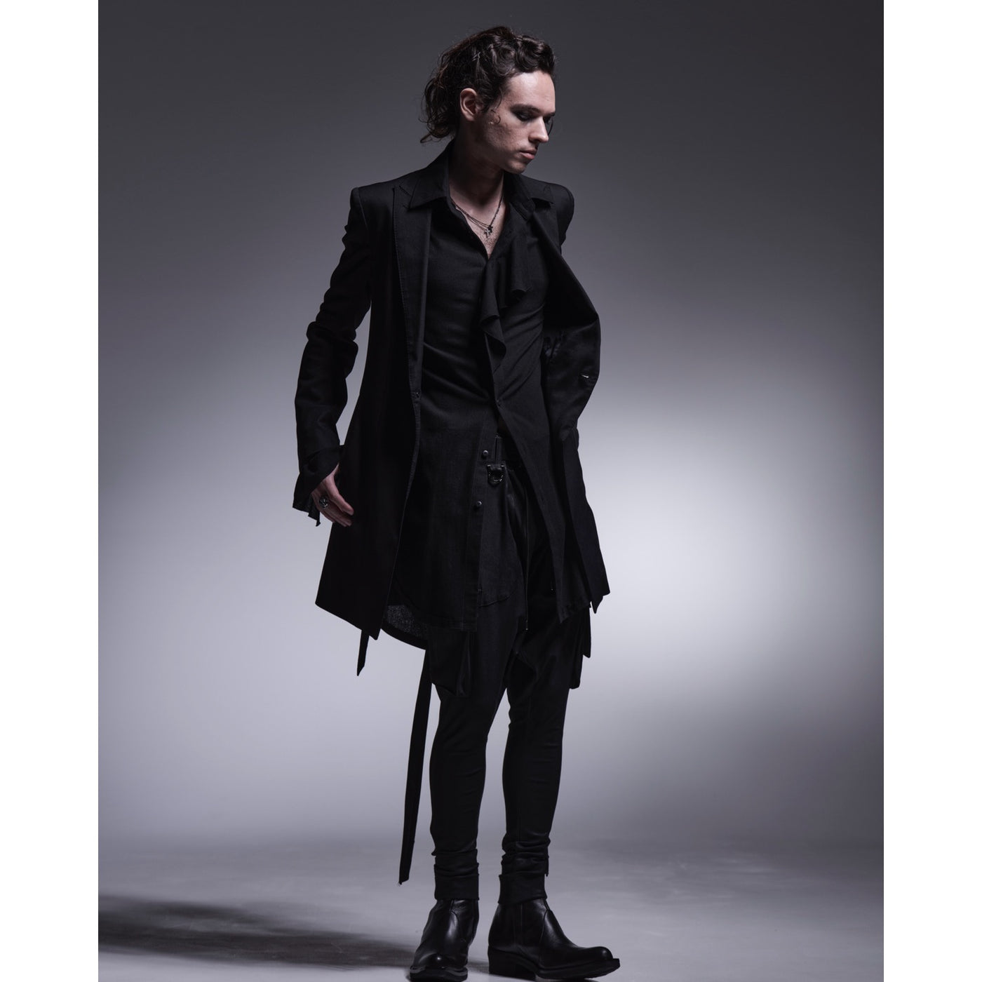 CoatingHighTensionJersey SaruelPants / Black