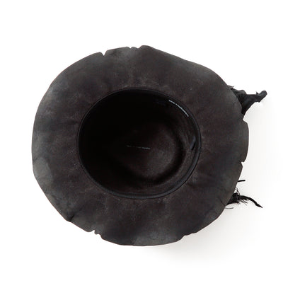 Charcoal Mirage Fedora Hat / BLACK