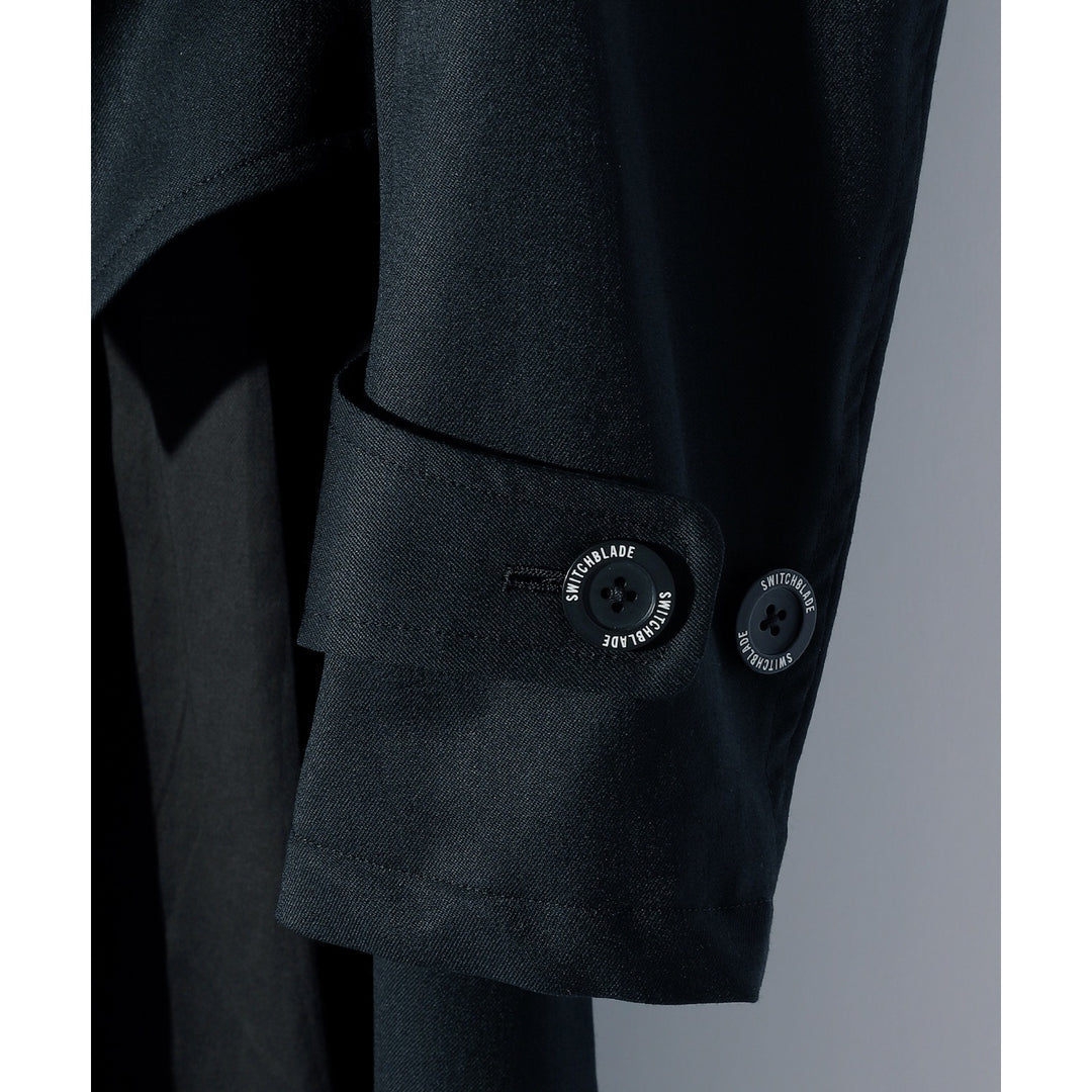 SWITCHBLADE(スイッチブレード) PLEATED TAILCOAT w/STUDS / BLACK
