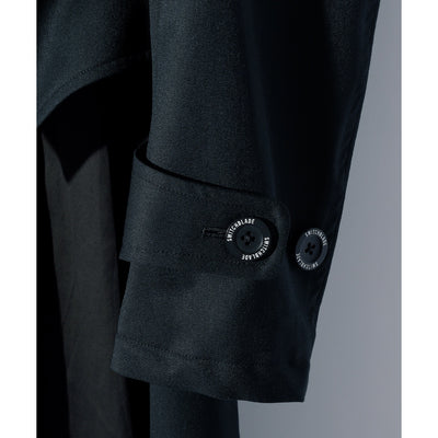 PLEATED TAILCOAT w/STUDS / BLACK