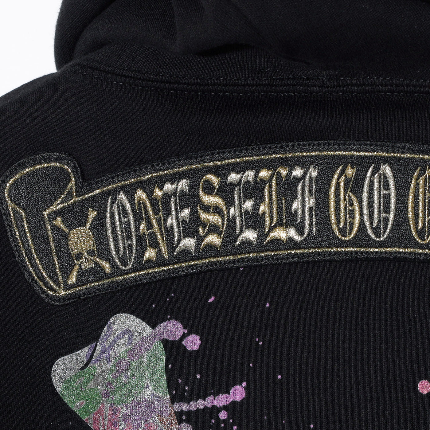 roenロエン6.5万アクリル暖かブルゾンコブラ蛇柄roar kmrii lgb Roen(ロエン) REMAKE WAPPEN ZIPUP HOODIE col / BLACK – ANRE-R SALON