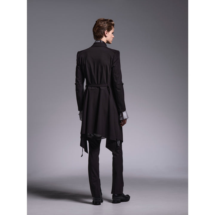 kiryuyrik(キリュウキリュウ)T/R Gabardine GothFlareJacket / Black