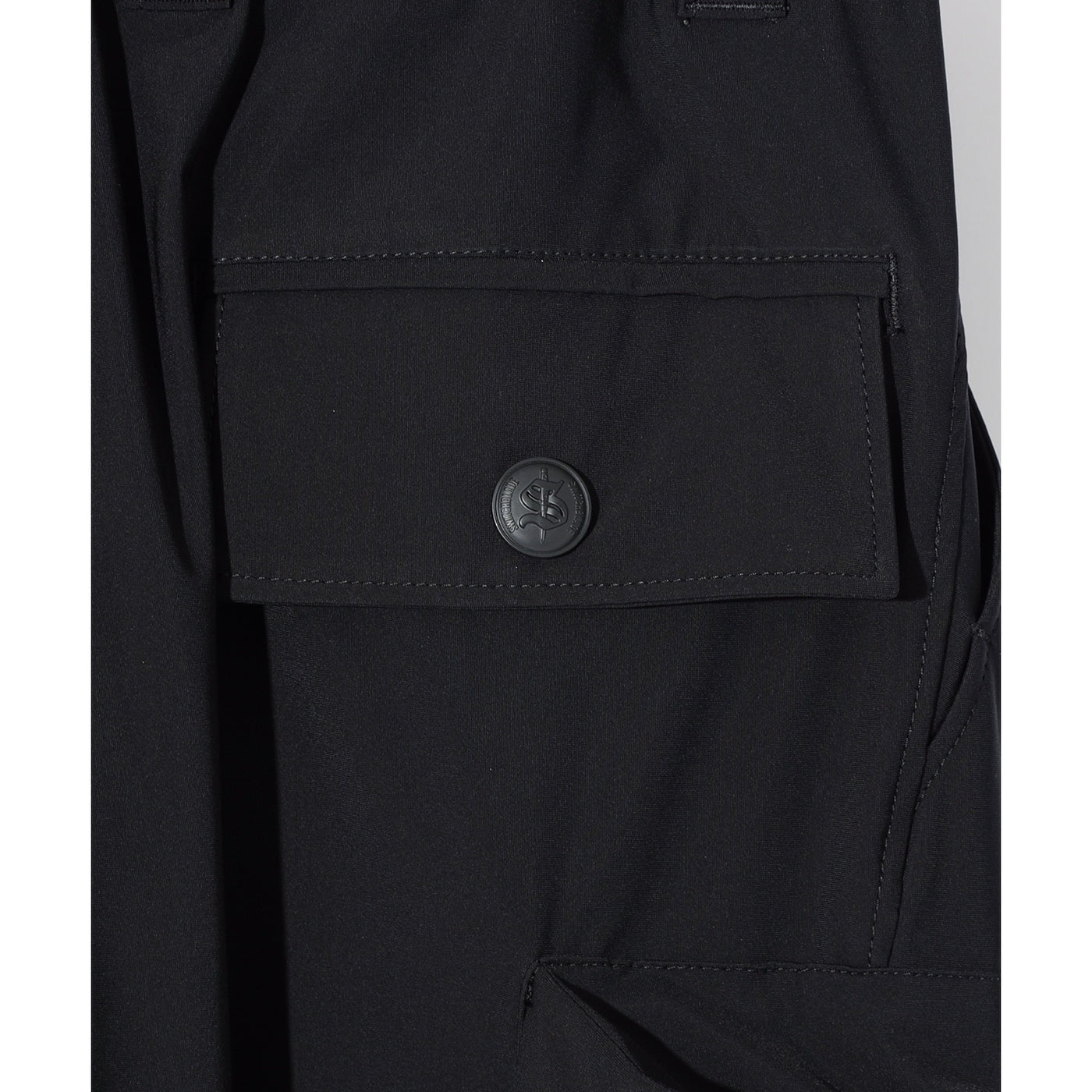 OVERSIZED POCKET SARROUEL PT / BLACK