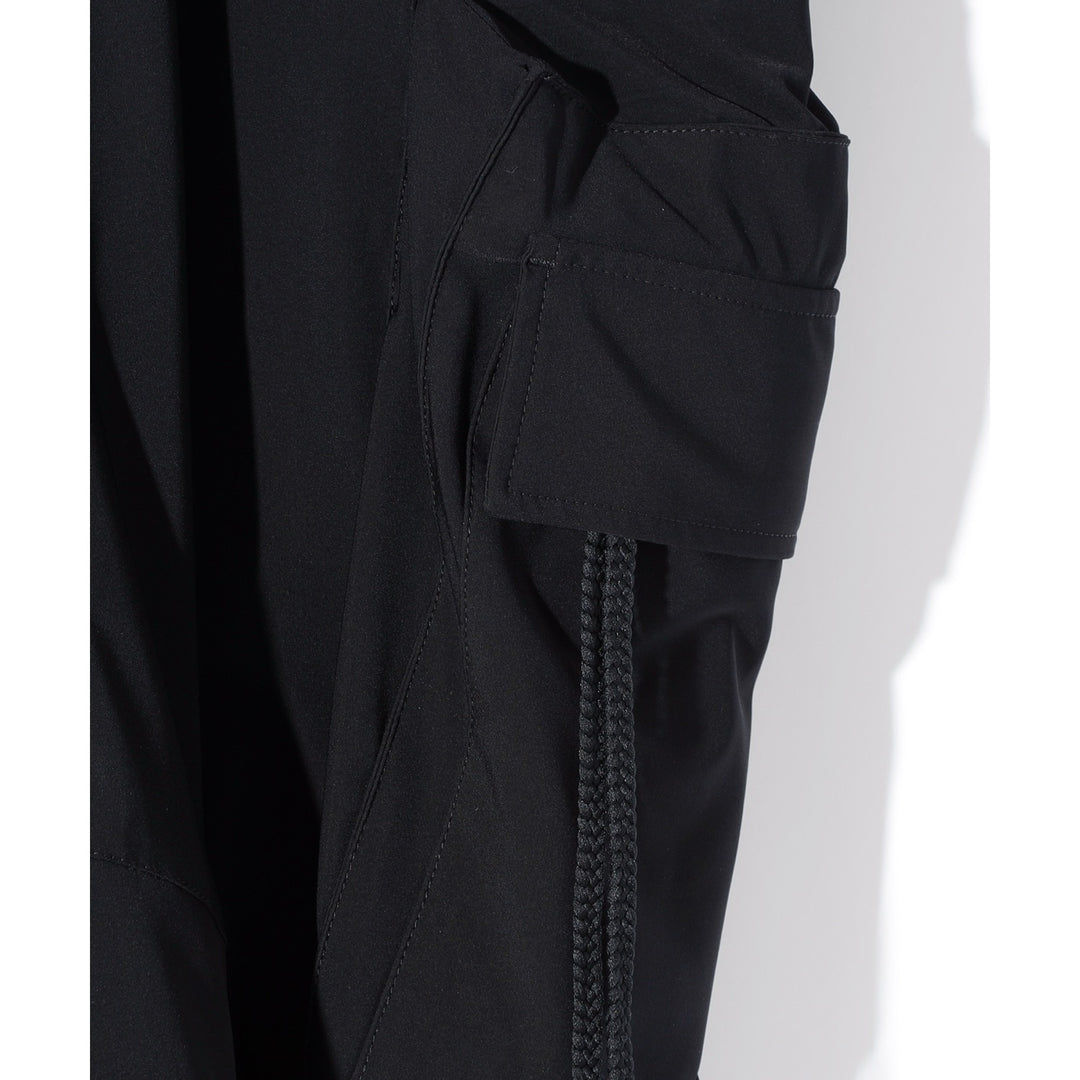 SWITCHBLADE(スイッチブレード) OVERSIZED POCKET SARROUEL PT / BLACK