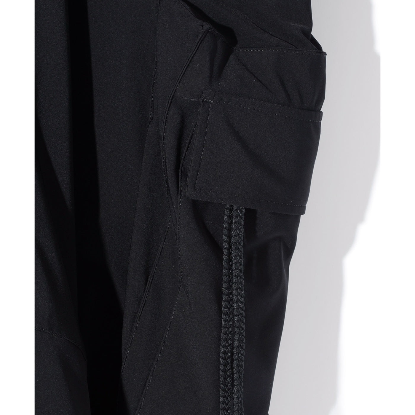 OVERSIZED POCKET SARROUEL PT / BLACK