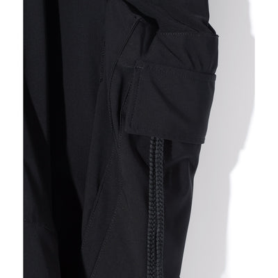 OVERSIZED POCKET SARROUEL PT / BLACK