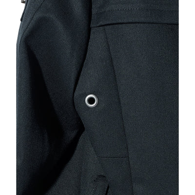 PLEATED TAILCOAT w/STUDS / BLACK