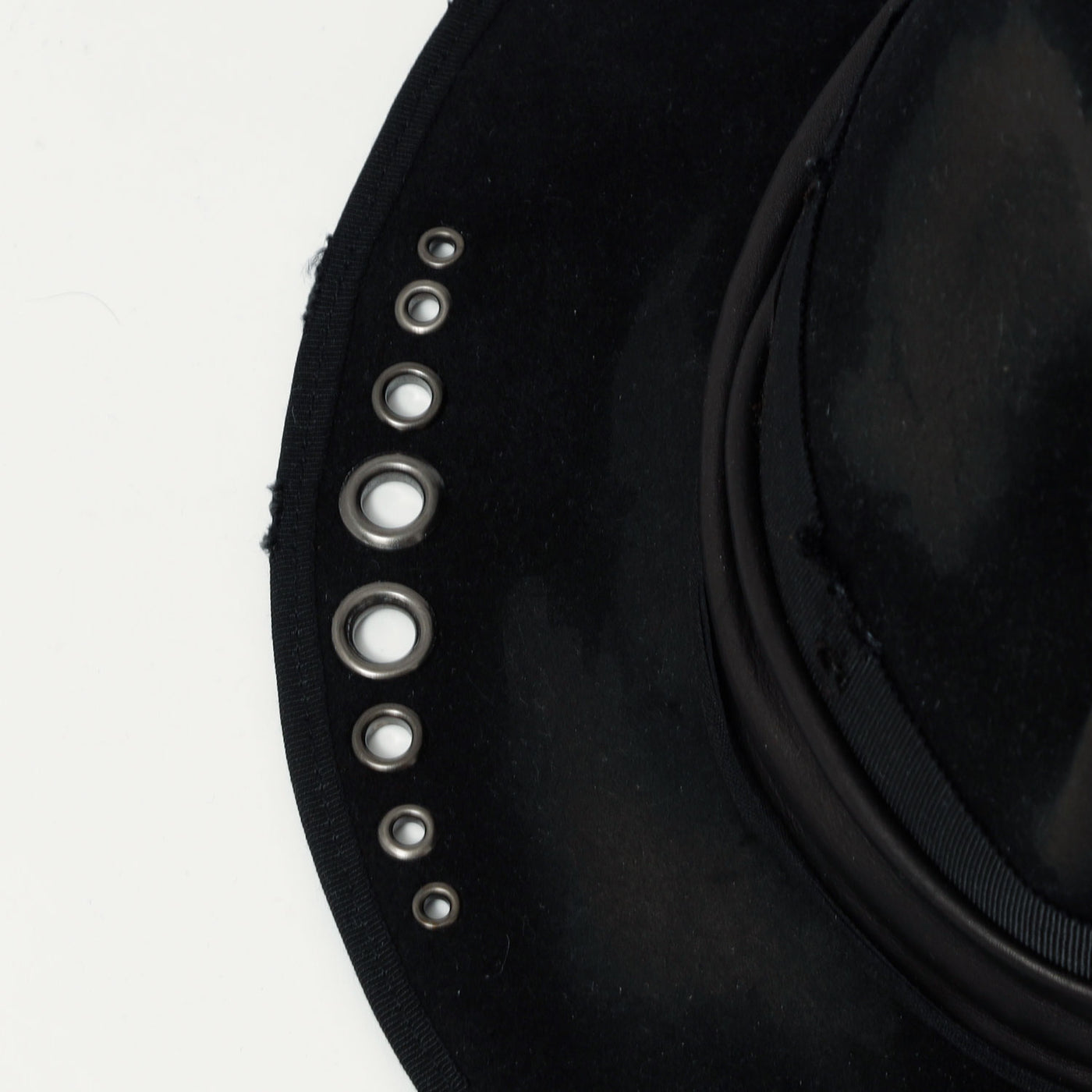 triangles hat(トライアングルズハット) Mirage Trailing Leather Eyelet Hat / BLACK ...