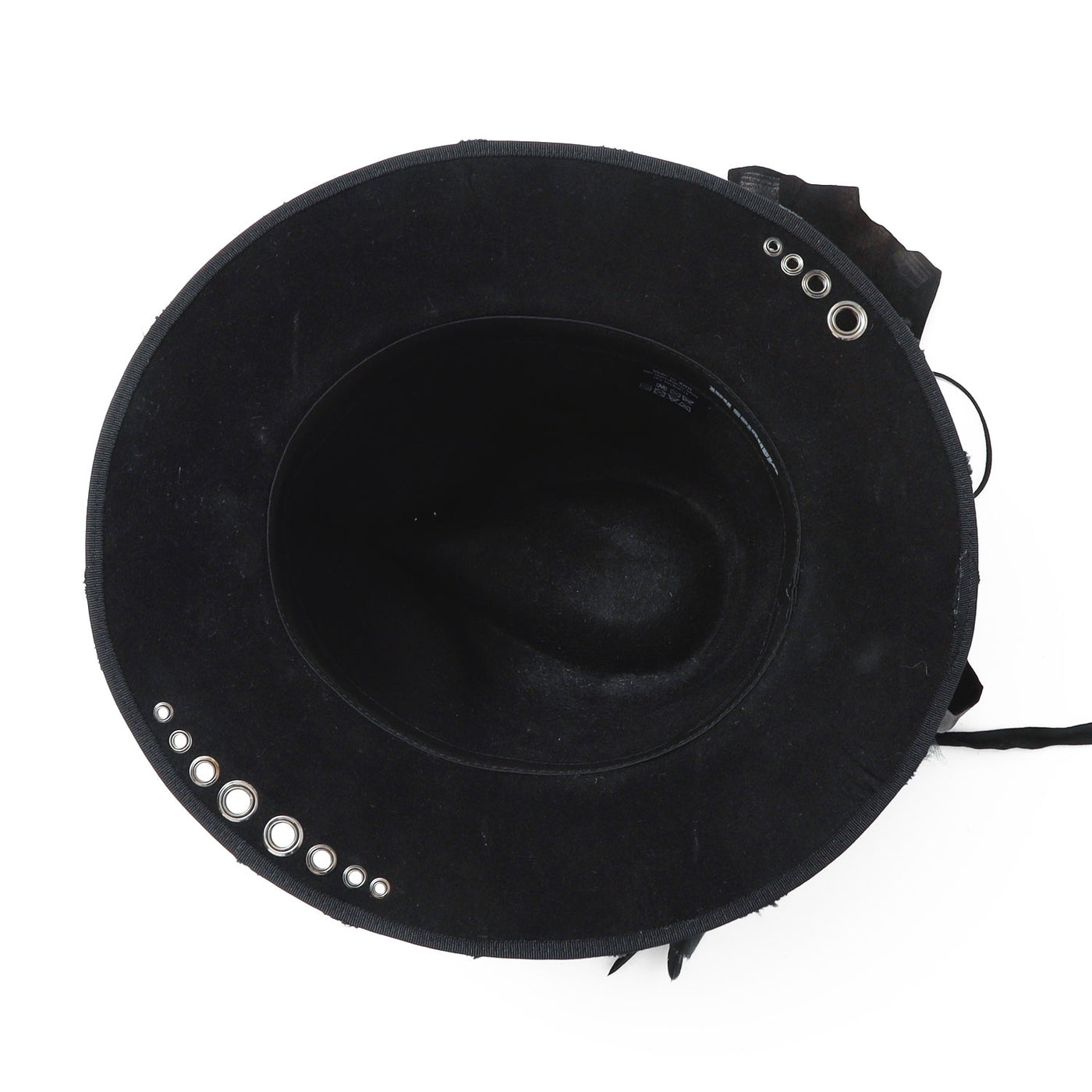 triangles hat(トライアングルズハット) Mirage Trailing Leather Eyelet Hat / BLACK ...