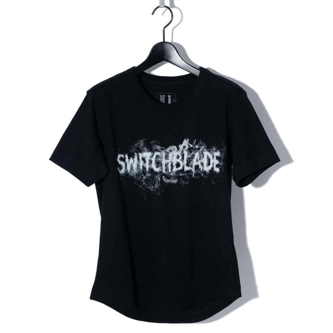 SWITCHBLADE(スイッチブレード) SMUDGED SB LOGO TEE / BLACK – ANRE-R