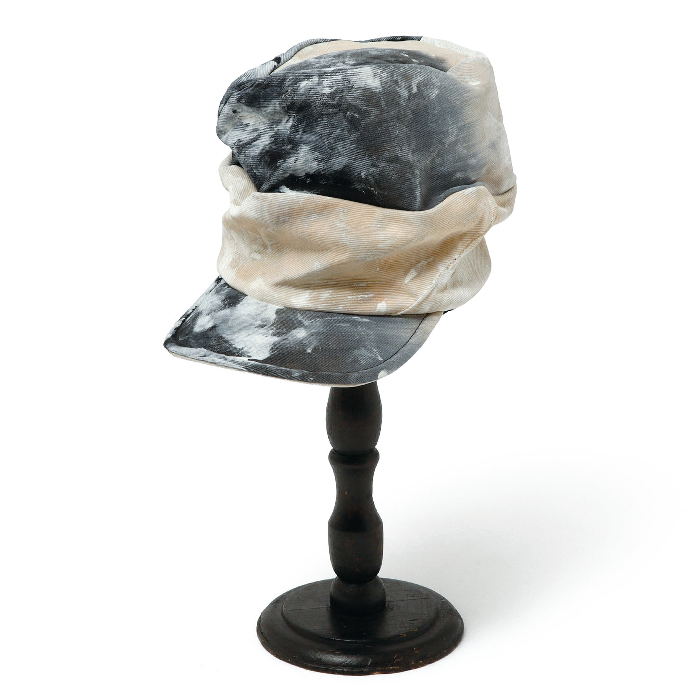 Painting Denim Turn Cap / INDIGO