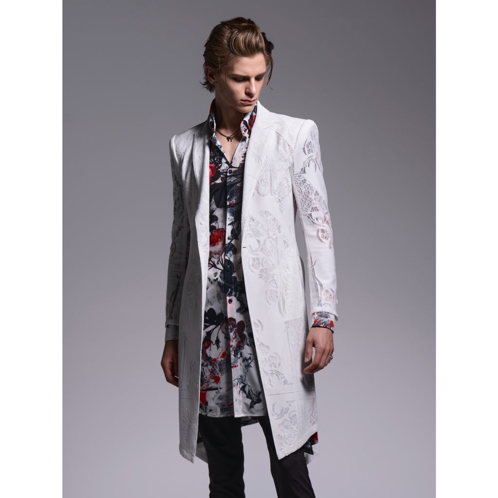 kiryuyrik(キリュウキリュウ)CROSS-Lace FlareJacket / White – ANRE-R