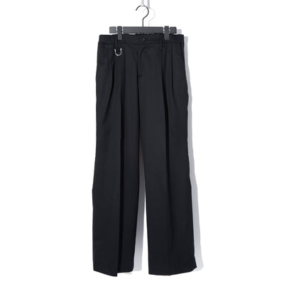 2/76Gabagine WideSlacks / Black