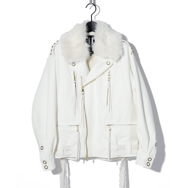 SWITCHBLADE ホワイトパーカー SWITCHBLADE(スイッチブレード)H.K.M.H WRAP PARKA / WHITE