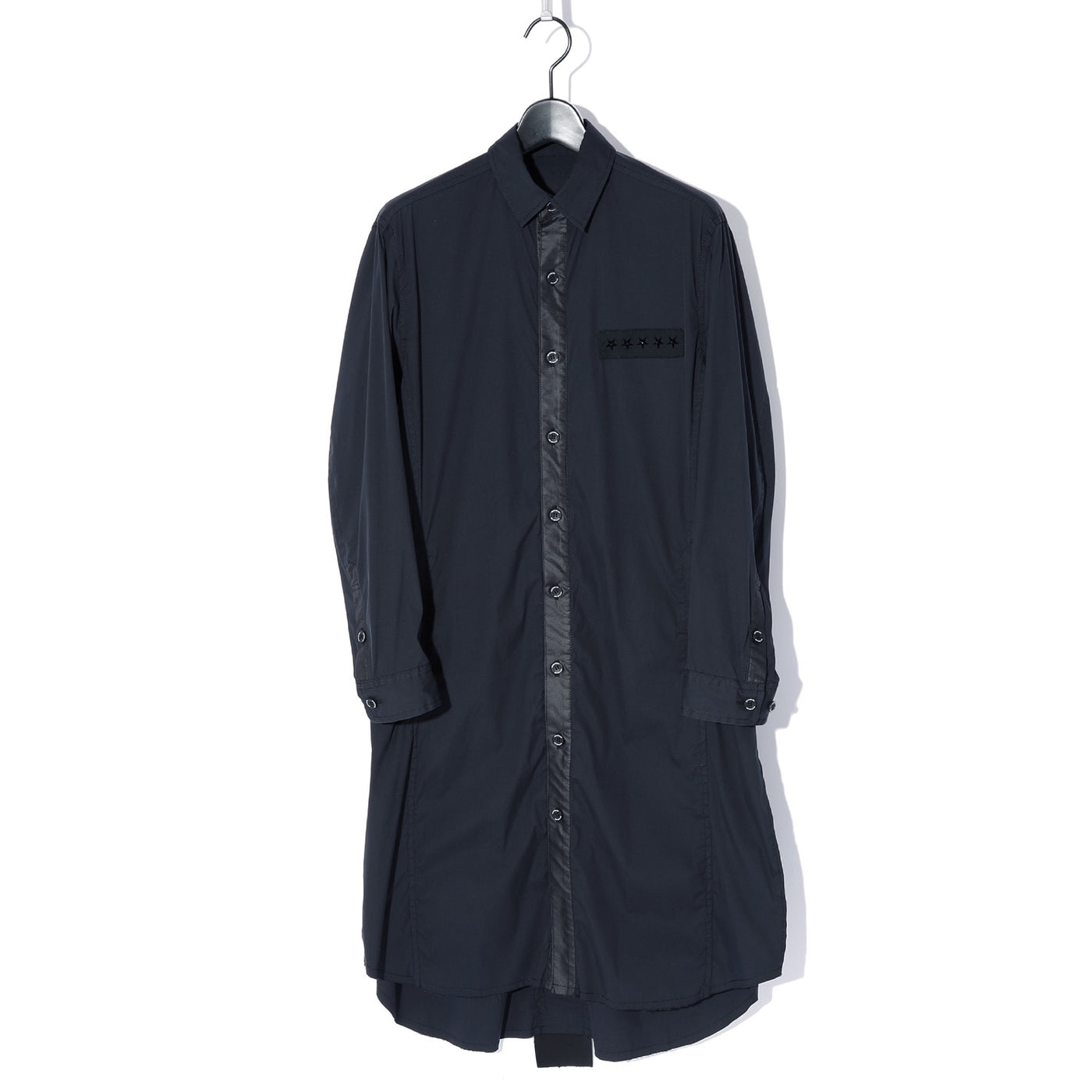 SWITCHBLADE x nude:masahiko maruyama  INLAID CROSS LONG SHIRT / BLACK