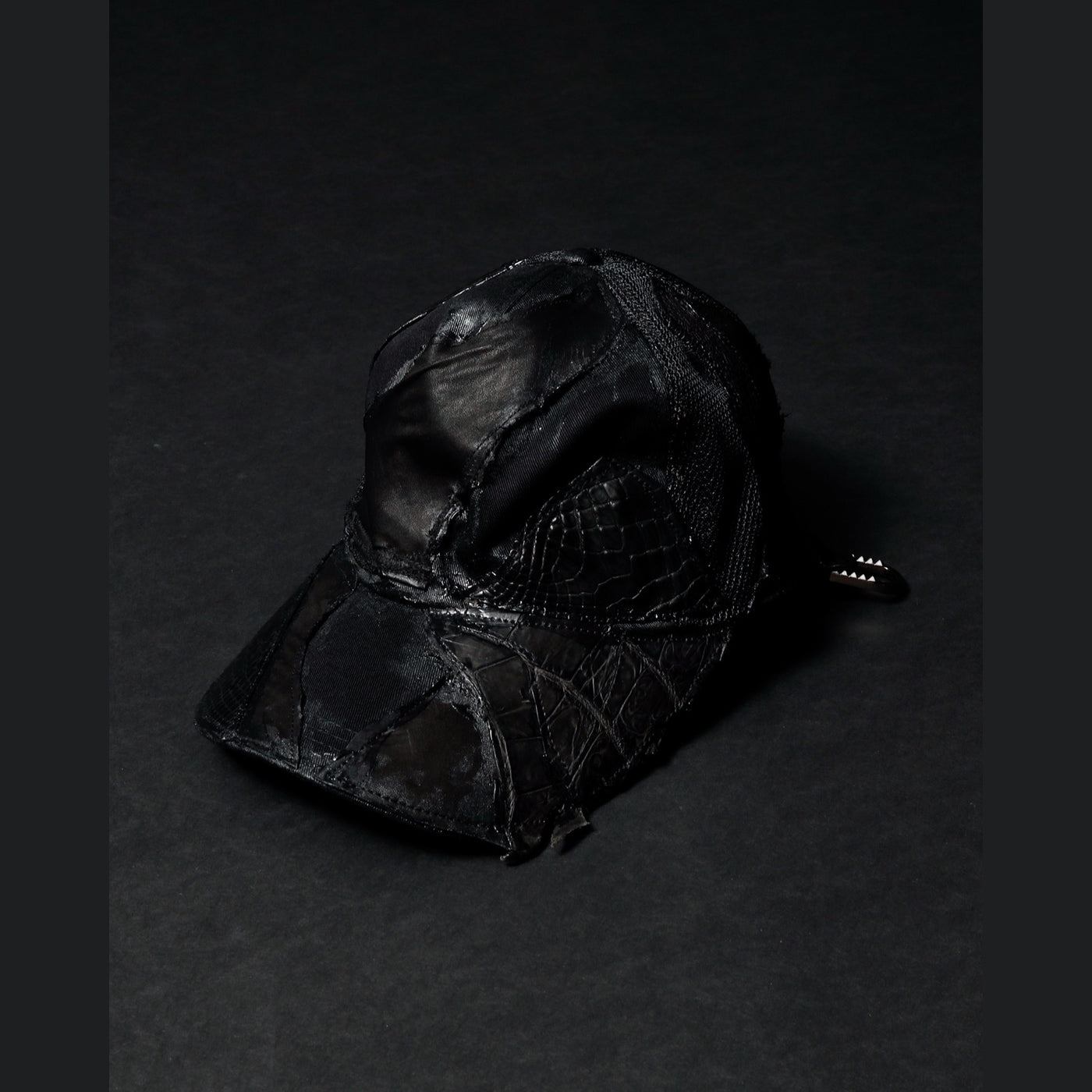 REMAKE LEATHER PATCH BB CAPⅡ / BLACK