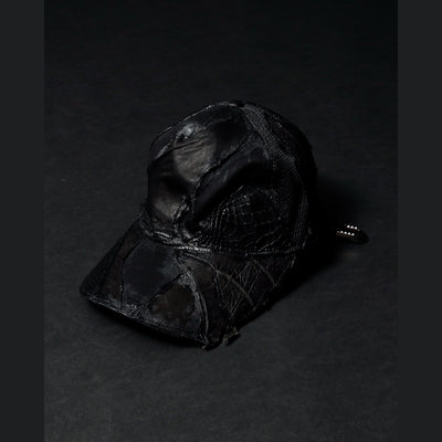 REMAKE LEATHER PATCH BB CAPⅡ / BLACK