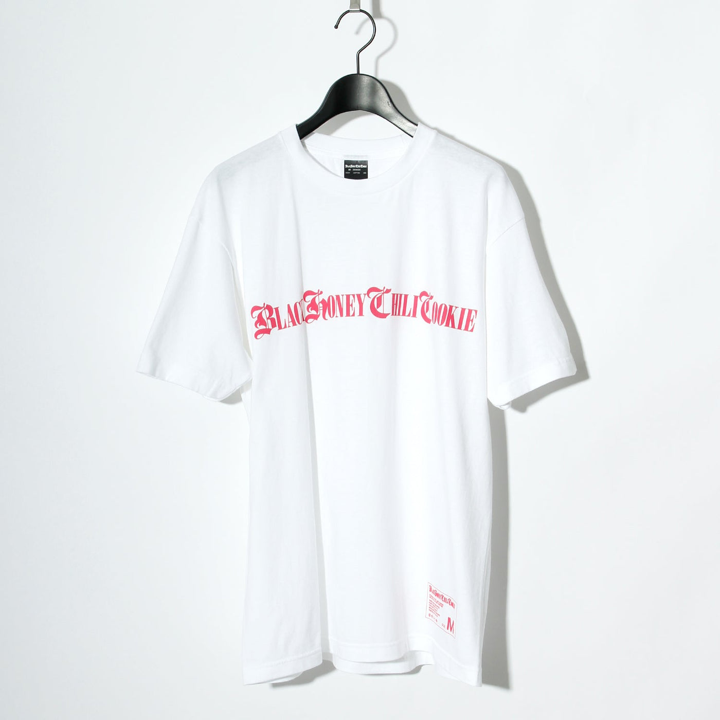 B.H.C.C Logo Print Tee / WHITE×PINK