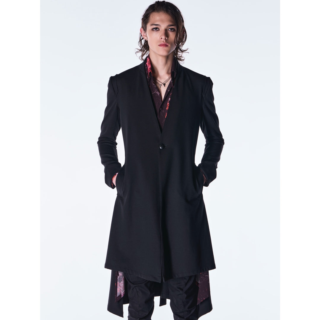kiryuyrik(キリュウキリュウ)Mockroady NoCollarFlareJacket / Black