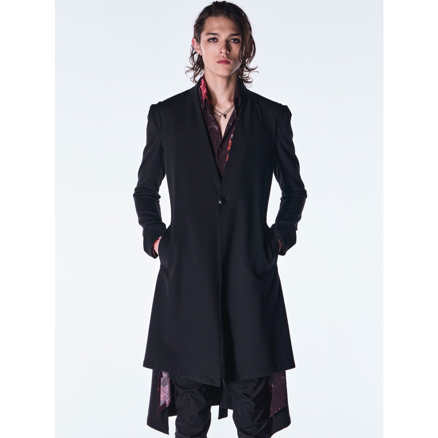 kiryuyrik(キリュウキリュウ)Mockroady NoCollarFlareJacket / Black