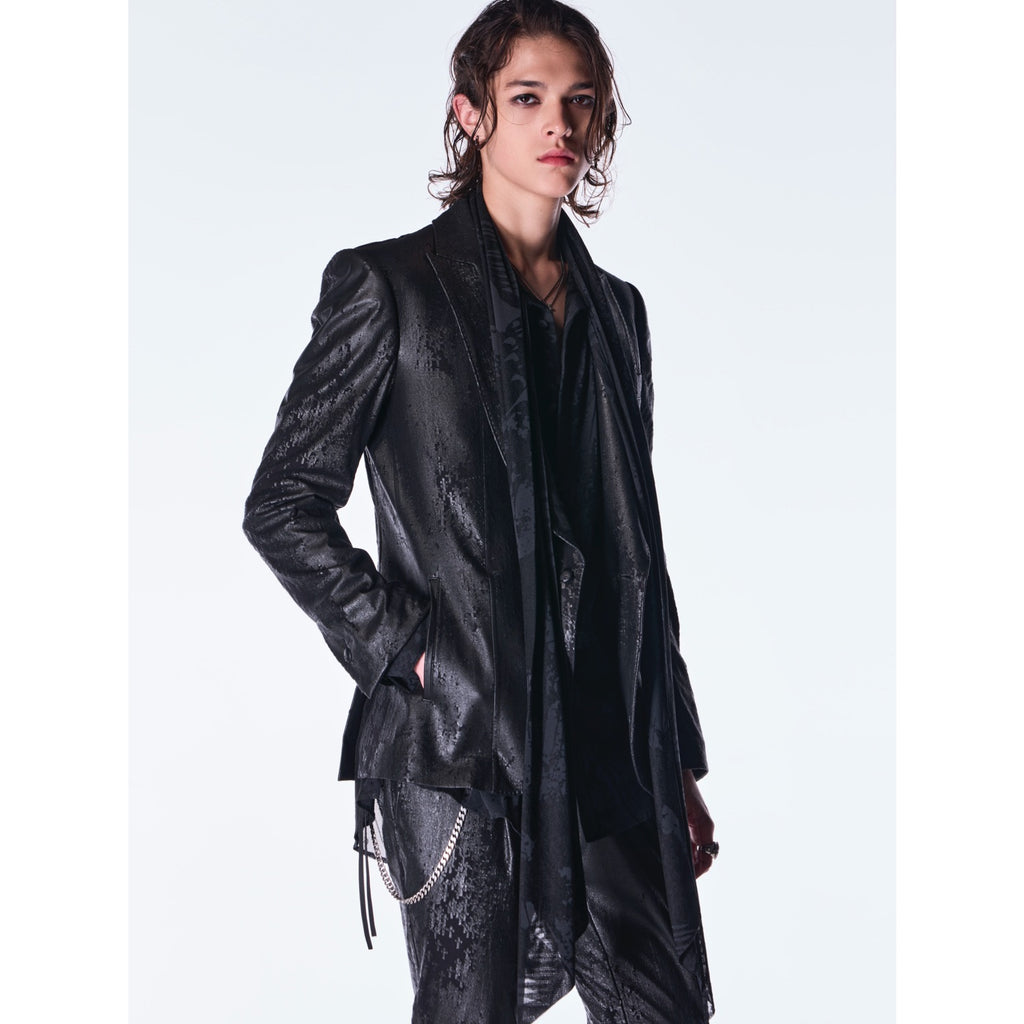 kiryuyrik(キリュウキリュウ)CrossDotFleece PeakedJacket / Black