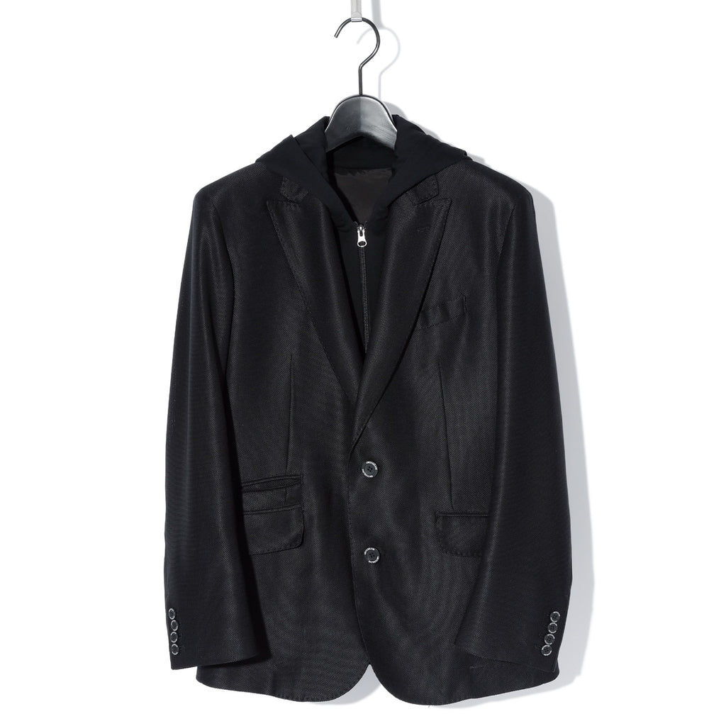 SWITCHBLADE(スイッチブレード) FAKE LAYERED HOODED JK / BLACK