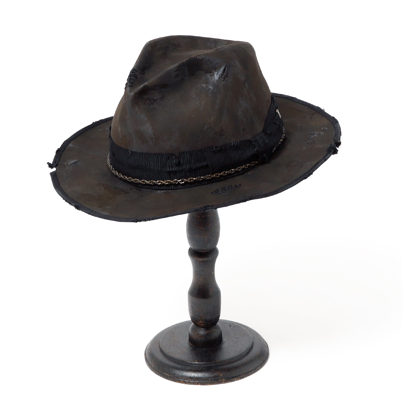 Charcoal Beaver Fedora Hat / BLACK