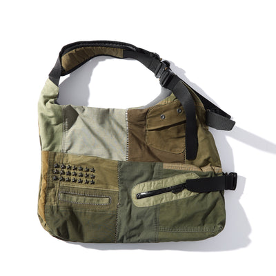 REMAKE PATCH WORK TACTICAL BODYBAG VEST / A:MIX KHAKI PATCH WORK