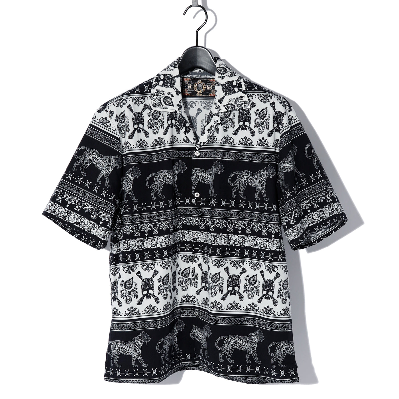 ETHNIC HALF SLEEVE SH / BLACK