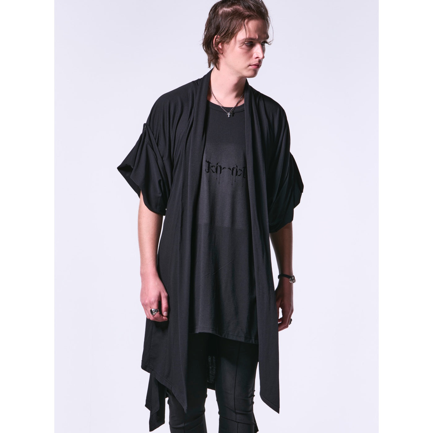 BEA-TENJIKU KIMONO-SleeveCardigan / Black