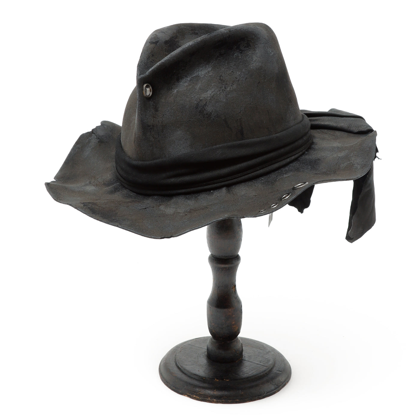 トライアングルズハット triangles hat キャスケット ダメージ加工 triangles hat(トライアングルズハット) Charcoal Eyelet Back