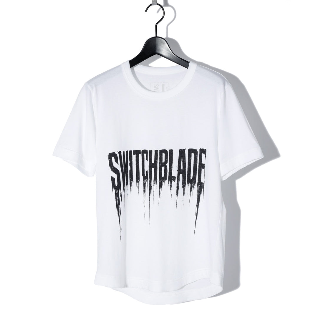 SWITCHBLADE(スイッチブレード) SMUDGED SB LOGO TEE / WHITE – ANRE-R