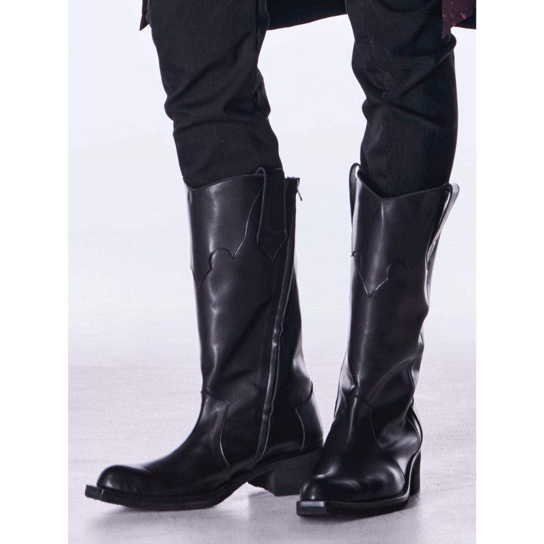 kiryuyrik(キリュウキリュウ)CowHide WesternBoots / Black – ANRE-R SALON
