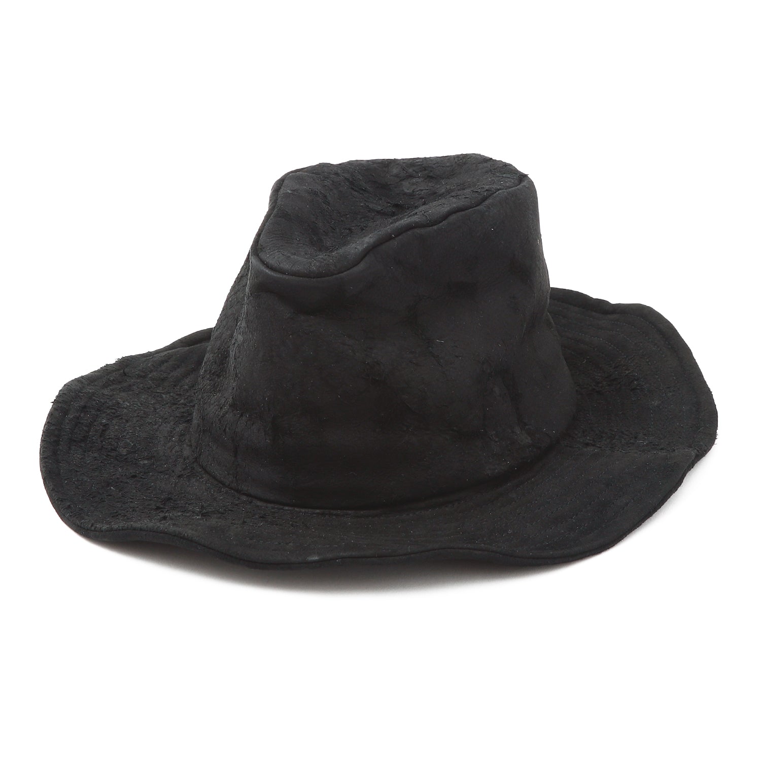 Small Triangle Hat triangles hat(トライアングルズハット) Black Leather Gold Eyelet Hat / BLACK – ANRE ...