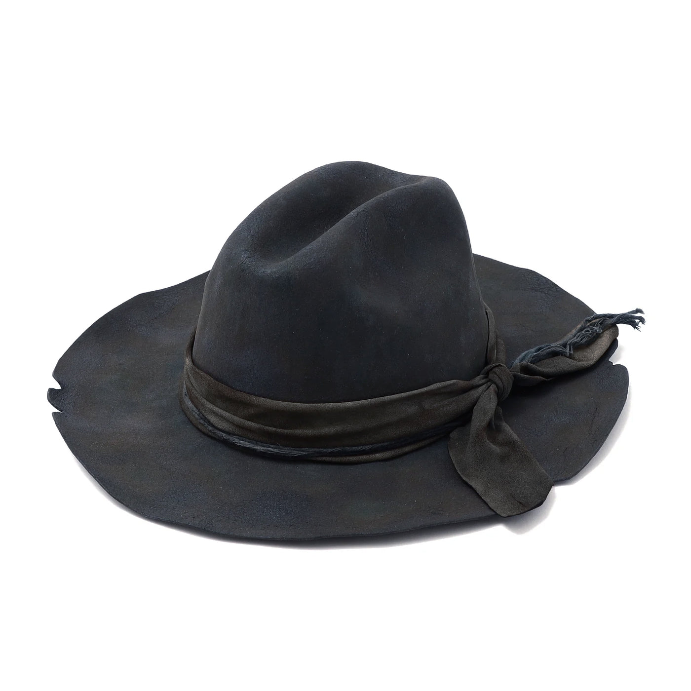 Charcoal Burned Western Hat / CHARCOAL