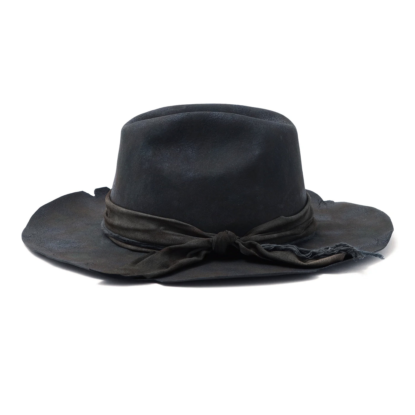 Charcoal Burned Western Hat / CHARCOAL