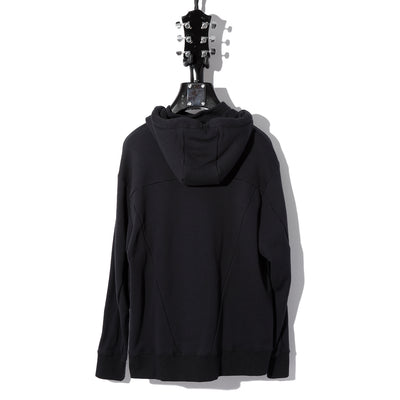 «CORDURA»NYLON HEAVY SWEAT HIGH-NECKED P/O HOODIE / B:BLACK