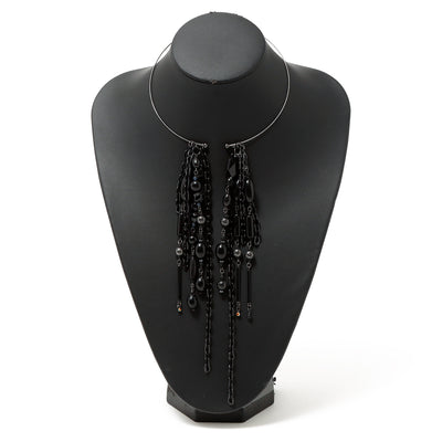 深淵 / Abyss / woden / necklace / BLACK