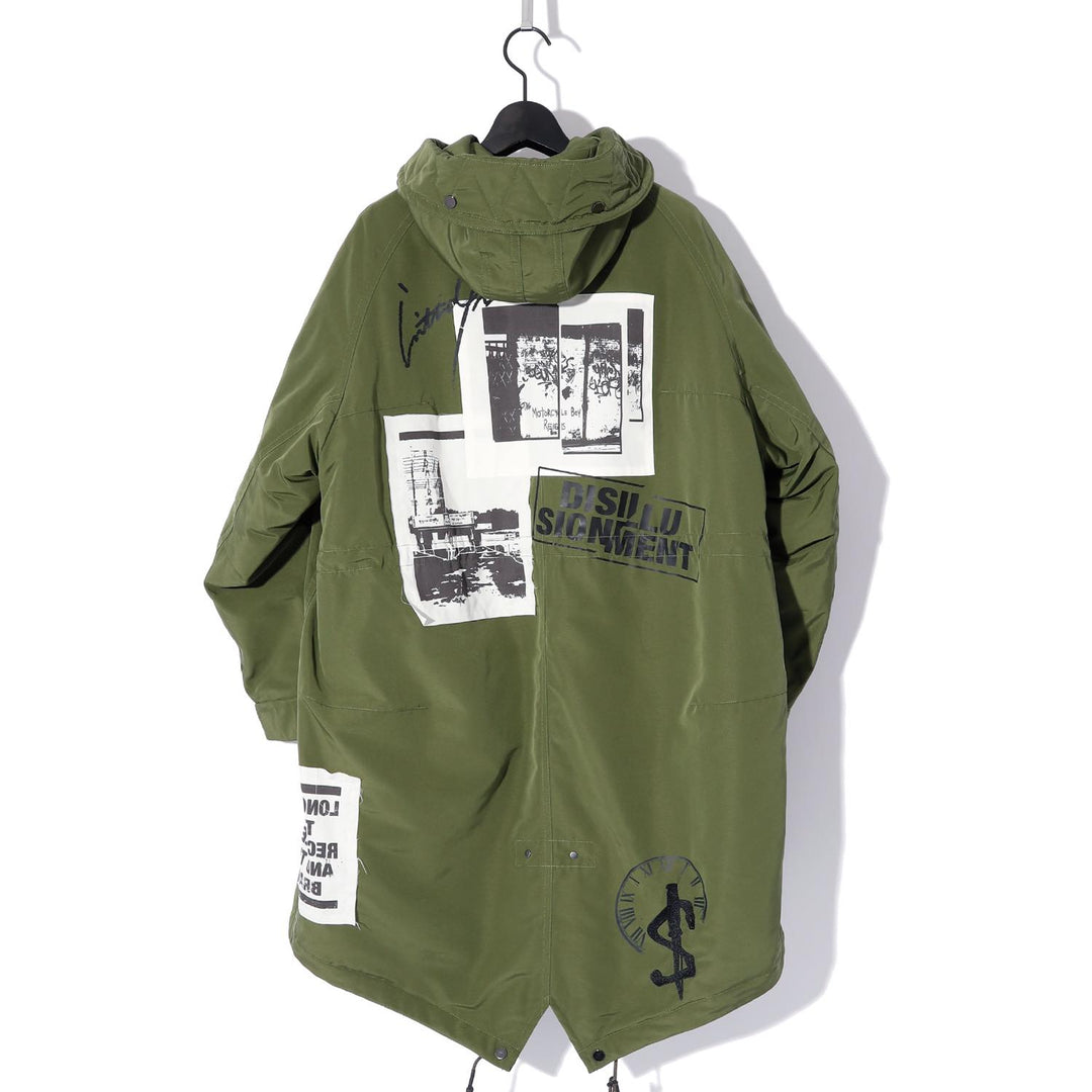 ジャケット・アウター switchblade FISHTAIL MODS COAT (GRAPHIC) SWITCHBLADE(スイッチブレード) FISHTAIL MODS COAT (GRAPHIC) / KHAKI