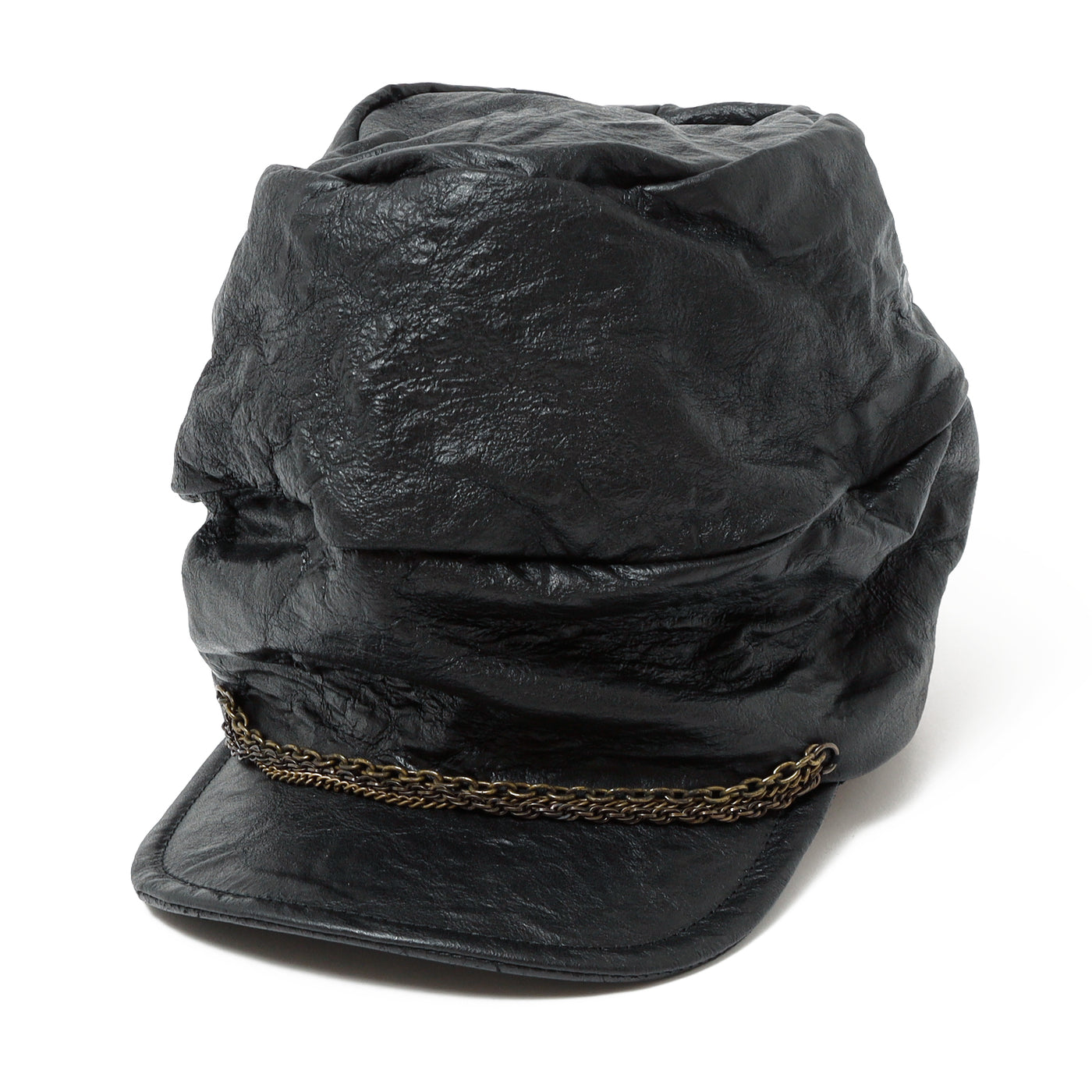 triangles hat(トライアングルズハット) Chained Washed Leather Turn